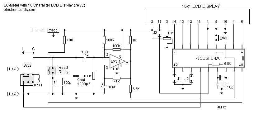 Прецизионный измеритель емкости и индуктивности на контроллере PIC16F84A